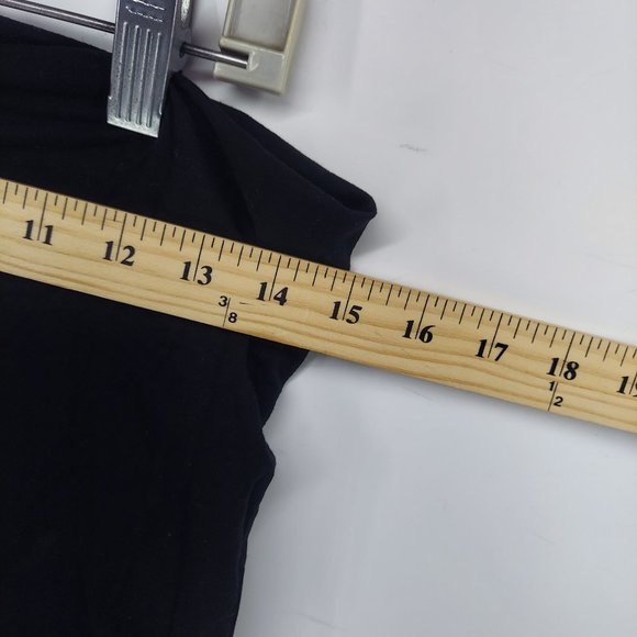 caraucci fold over black jogger pants size large - Picture 4 of 8